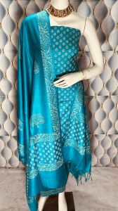 Ladies Katan Silk Printed Suit Set