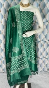 Ladies Katan Silk Printed Suit Set