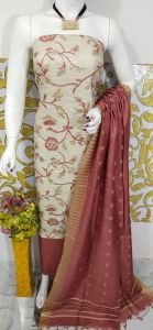 Ladies Khadi Cotton Silk Madhubani Suit Set