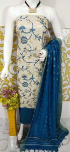 Ladies Khadi Cotton Silk Madhubani Suit Set