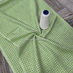 Ladies Linen Check Pattern Fabric