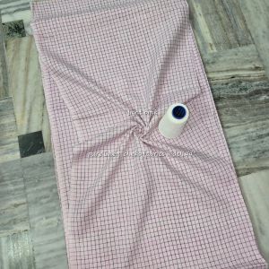 Ladies Linen Check Pattern Fabric