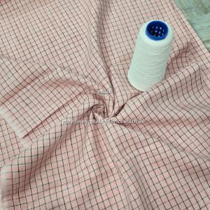 Ladies Linen Check Pattern Fabric