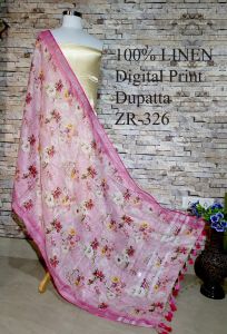 Ladies Linen Digital Print Dupatta