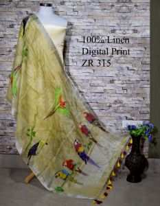 Ladies Linen Digital Print Dupatta