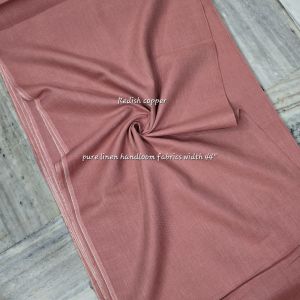Ladies Pure Linen Plain Fabric