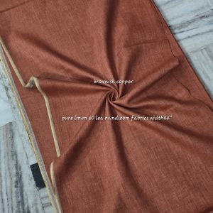 Ladies Pure Linen Plain Fabric