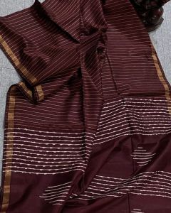 Ladies Semi Tussar Silk Handloom Pattern Saree