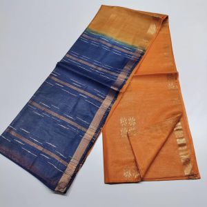 Ladies Semi Tussar Silk Zari Dobby Weave Saree