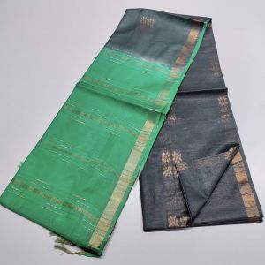 Ladies Semi Tussar Silk Zari Dobby Weave Saree