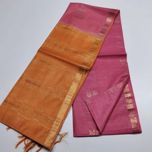 Ladies Semi Tussar Silk Zari Dobby Weave Saree