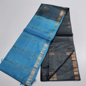 Ladies Semi Tussar Silk Zari Dobby Weave Saree