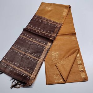 Ladies Semi Tussar Silk Zari Dobby Weave Saree