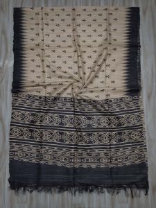 Ladies Tussar Ghicha Silk Madhubani Dupatta