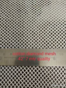 Cotton Diamond Mesh Net Fabric