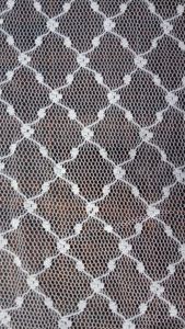 Cross Dot Pattern Soft Net Lace Fabric