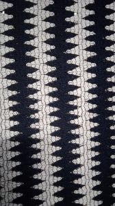 Designer Crochet Zigzag Lace Fabric
