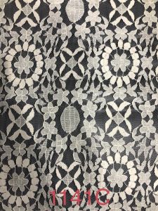 Floral Geometric Pattern Lace Net Fabric