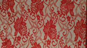 Floral Scroll Pattern Lace Net Fabric