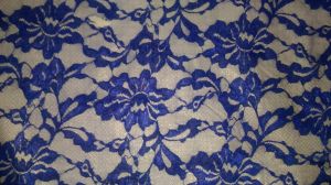 Floral Scroll Pattern Raschel Lace Fabric
