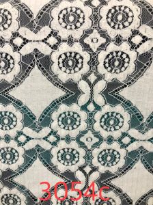 Geometric Floral Motif Lace Net Fabric