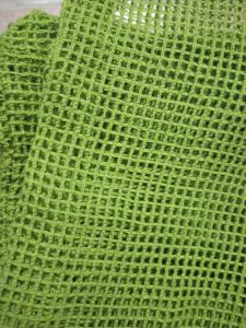 Green Cotton Square Mesh Net Fabric