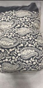 Paisley Floral Embroidered Net Fabric Roll