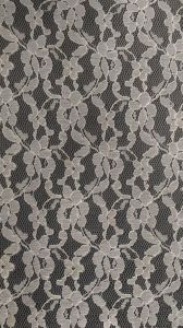 Pure White Floral Vine Lace Net Fabric