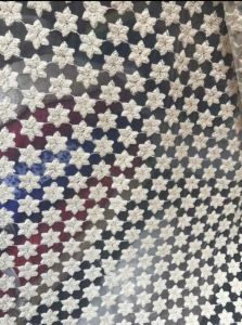 Star Flower Embroidered Net Fabric