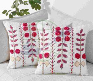 Cotton Embroidered Cushion Cover
