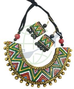 Multicolor Terracotta Necklace Set