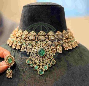 Polki Choker Necklace Set