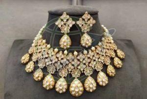 Wedding Wear Polki Choker Necklace Set