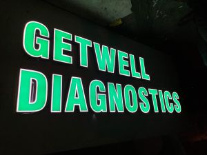Green LED ACP Channel Letter Medical Sign Board