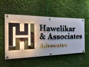 Premium Backlit Acrylic Panel 3D Letter Office Sign Board