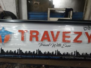 Printed Flex Travel Agency Display Sign Board