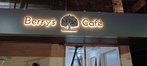 Round LED Acrylic Restaurant Branding Logo Sign Board
