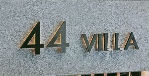 SS Finish 3D House Number Wall Mounted Name Plate Sign Board