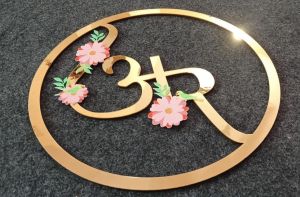Standard Round Acrylic Printed Event Branding Sign Board