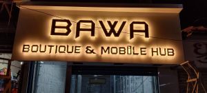 Warm White LED Backlit Acrylic Letter Signage Board