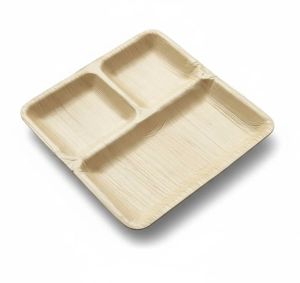 10 Inch 3CP Square Areca Leaf Plate