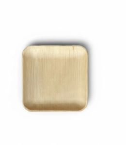 10 Inch Flat Square Areca Leaf Plate