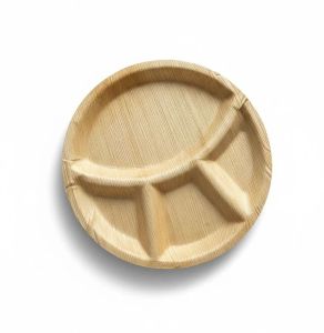 12 Inch 4CP Round Areca Leaf Plate