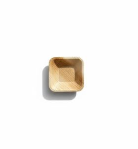 3 Inch Areca Leaf Square Bowl