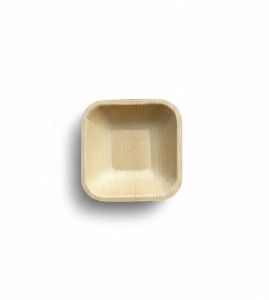 5 Inch Areca Leaf Square Bowl