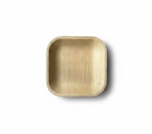 6 Inch Flat Square Areca Leaf Plate