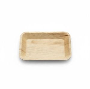6x9 Inch Rectangular Areca Leaf Deep Tray