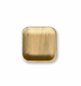 7 Inch Flat Square Areca Leaf Plate