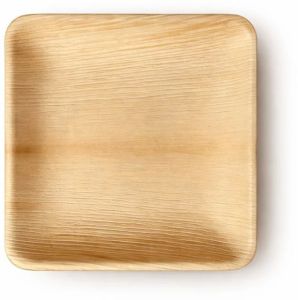 8 Inch Flat Square Areca Leaf Plate