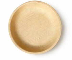 8 Inch Shallow Round Areca Leaf Plate